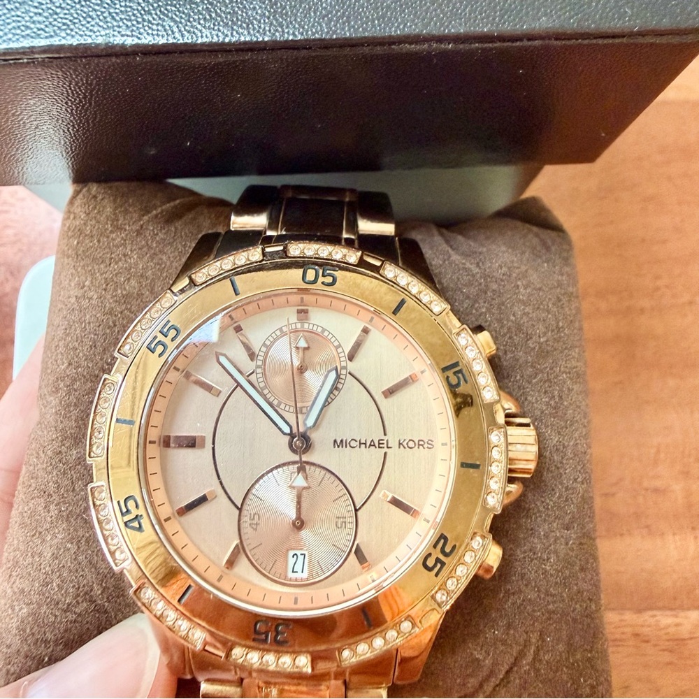 Michael Kors Rose Gold Chronograph Watch